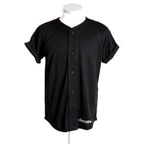 kids plain black baseball jersey