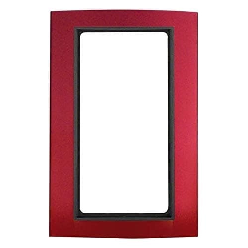 Hager 13093012 Wall Plate/Switch Cover Red - Wall Plates & Switch Covers (Red, Aluminium, 137.1 mm, 91 mm)