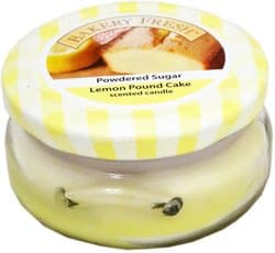Powdered Sugar/Lemon Pound Cake 2.5 Fl. Oz Scented Candle in a Lidded Glass Jar