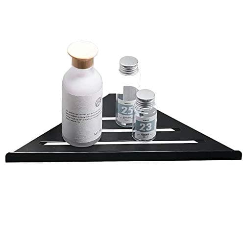 Lavatory Bathroom Corner 304 Stainless Steel Shelf Wall Mount Triangular Shower Corner Shelf,Black