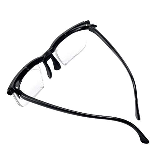 Manoch Adjustable Strength Lens Eyewear Variable Focus Distance Vision Zoom Glasses US Stock Material: A Frame + PC Lenses Color: Black Frame for Computer, Reading, Watching TV, Day Or Night Driving