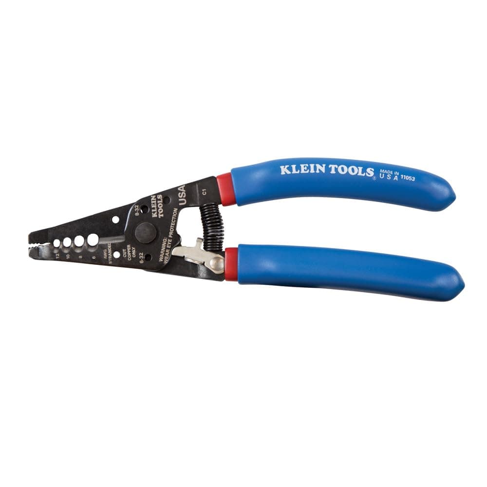 Klein Tools 11053 Klein Tools-Kurve Wire Stripper/Cutter, 6 - 12 ga, Blue