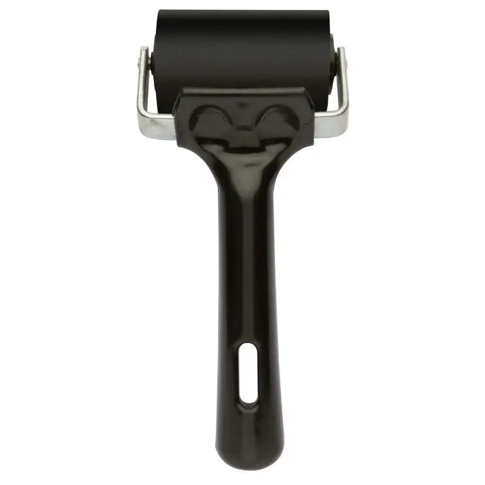 KRAFTMASTERS� 2inch Rubber Roller Black Handle for Ink Paint Block Stamping, Printmaking Wallpaper Arts Crafts