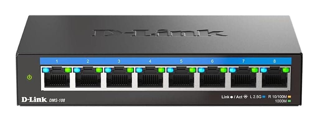 8-Port Multi-Gigabit Unmanaged Switch - DMS-108