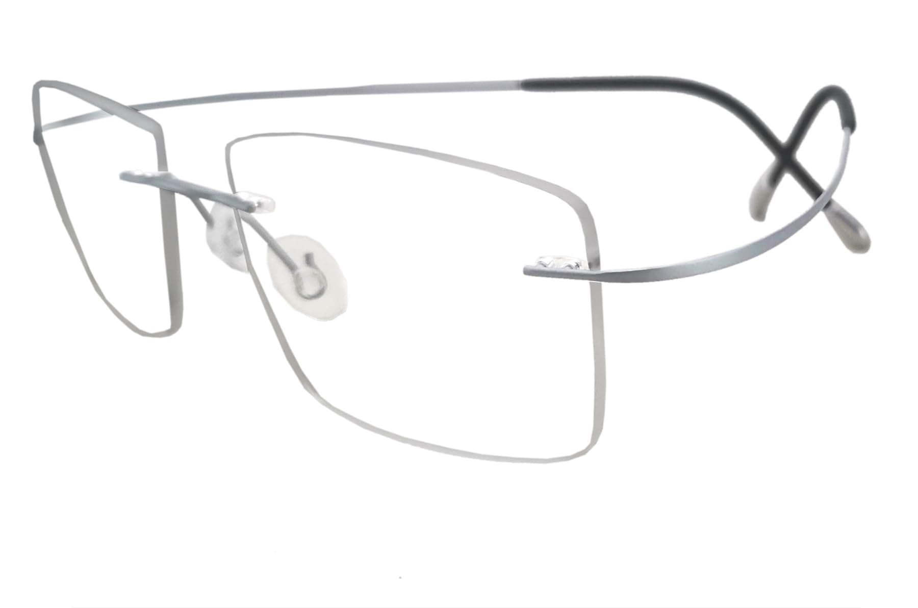 Circleperson Rimless Titanium Eyeglass frames Men Hingeless Light weight 55-18-140