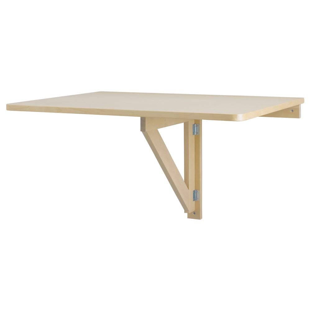 NORBO Wall-Mounted Drop-Leaf Table Birch