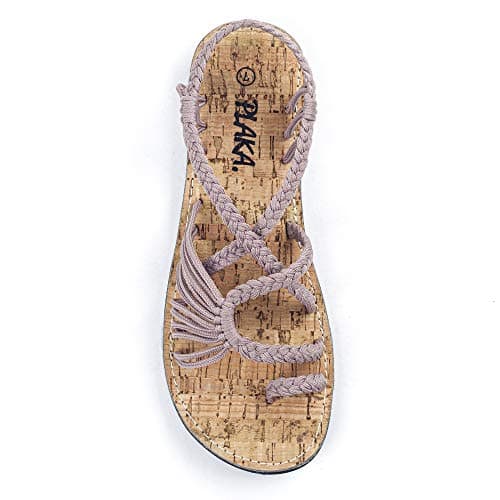 Flat Sandals for Women Palm Leaf
