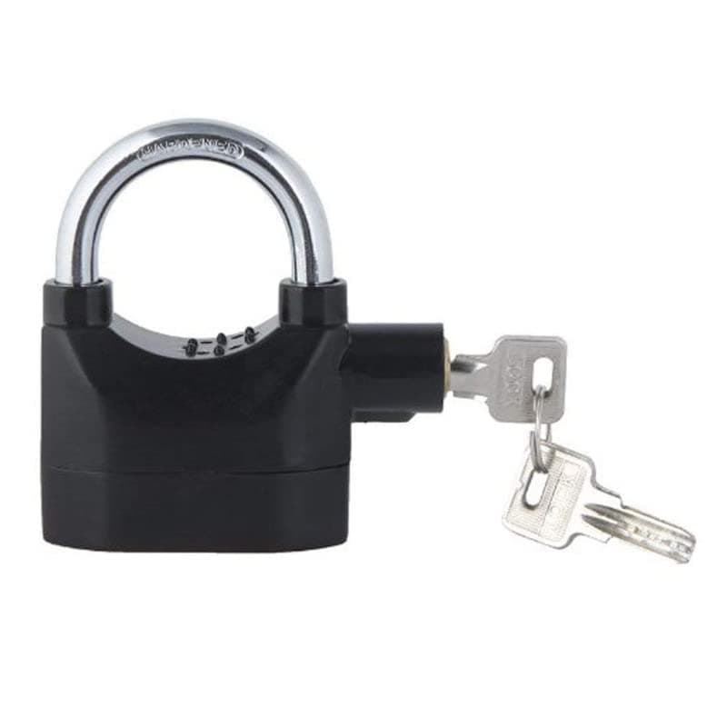 Elevea 𝟏𝟓 𝐘𝐞𝐚𝐫𝐬 𝐖𝐚𝐫𝐫𝐚𝐧𝐭𝐲 Security Alarm Lock with Motion Sensor, Loud Alarm System antitheft Technology Alarm Lock for Home, Cycle and Bicycle.