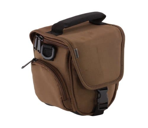 TrendzCase Cover Bag with Neck-Strap and Belt Loop for Universal Bridge Cameras - Brown