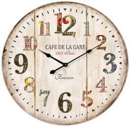 Extra Large Retro Shabby Chic Wall Clock - 58cm (22"+) Diameter 7086