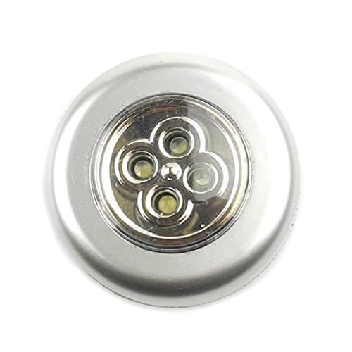 TigerTu Work Light 4 LED Roundness Portable White Light Pocket Light,with Sticky Back,1 Piece