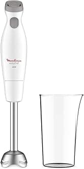 MOULINEX Hand Blender | Easy Chef Hand Stick Blender with 800 ml Beaker | 450W | White | Plastic/Stainless Steel |2 Years Warranty |DD451127