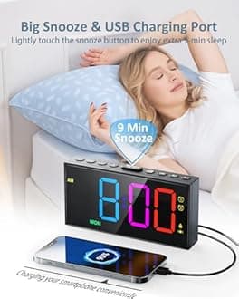 RGB Vibrating Alarm Clock