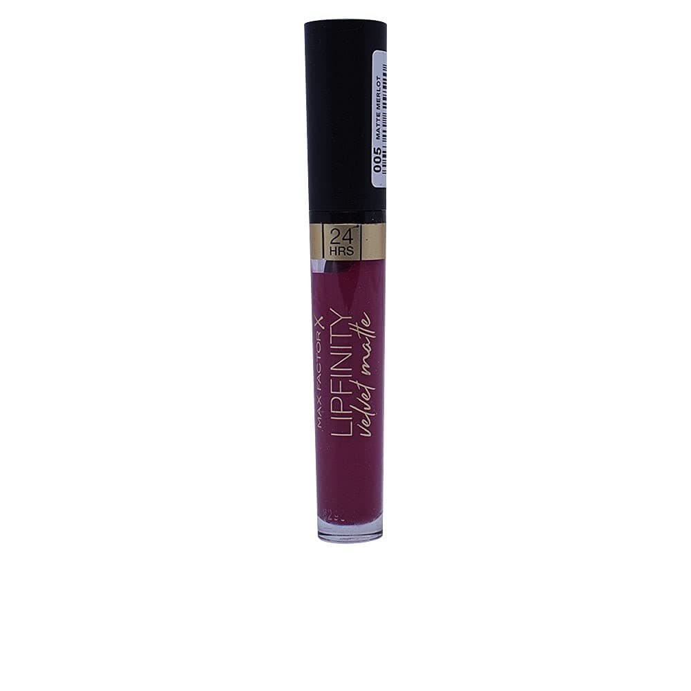Max Factor Lipfinity Velvet Matte Liquid Lip, 005 Matte Merlot, 4 ml