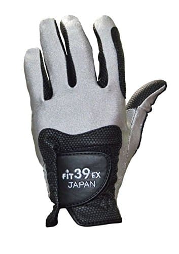 Fit39 EX Golf Glove (Extra Large, Black/Silver)