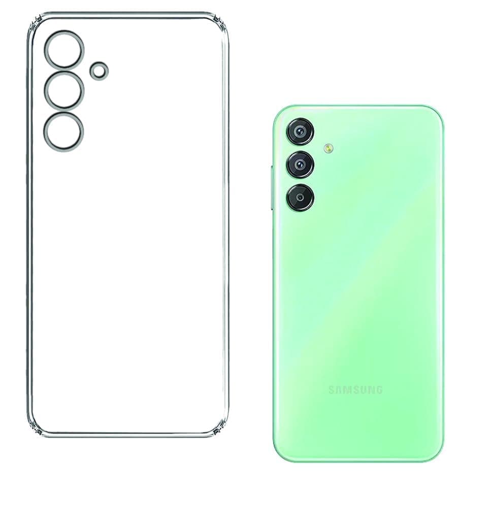 Solimo Basic Case for Samsung Galaxy f15 5g (Silicone_Clear)