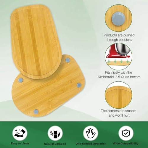 Mixer Slider Compatible with Kitchen aid Mini 3.5 Qt Tilt-Head Stand Mixe - Kitchen Countertop Storage Mover Sliding Caddy for Kitchen Aid Artisan Mixer (3.5 QT - Natural)