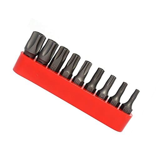 ProTool 1636 5-Point Star Tamper-Proof Bit Set-Fits Many German Cars-T10 to T50-Taiwan, Metal