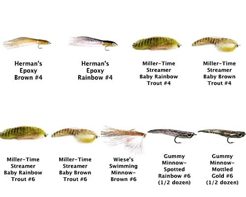 Minnow Streamer Fly Assorment Kit - 9 Flies