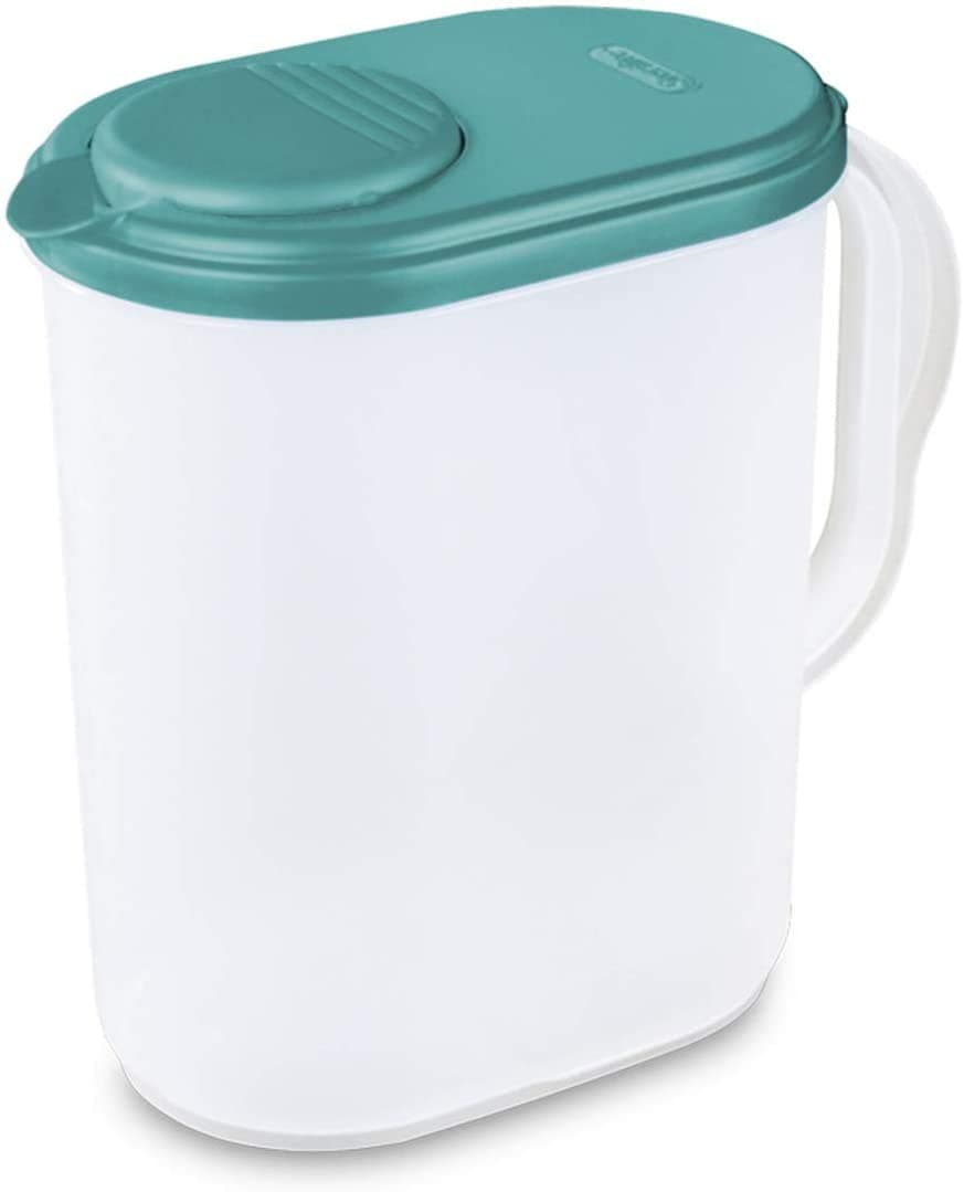 Sterilite 1-Gallon Pitcher w/Blue Lid