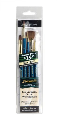 Robert Simmons Sapphire Short Handle Basic Brush Set of 3