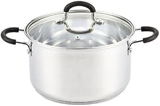 Cook N Home Stainless Steel 5 Quart Stockpot With Lid, Medium, Silver