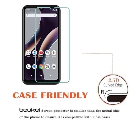 (3 Pack) Designed for BLU G33 Screen Protector Tempered Glass,Touch Sensitive,Case Friendly, 9H Hardness