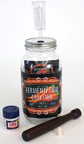 1/2 Gallon Mason Jar Food Fermentation Kit - Create Your Own Delicious and Healthy Pro-biotic Recipes at Home! by Fermentation Creation