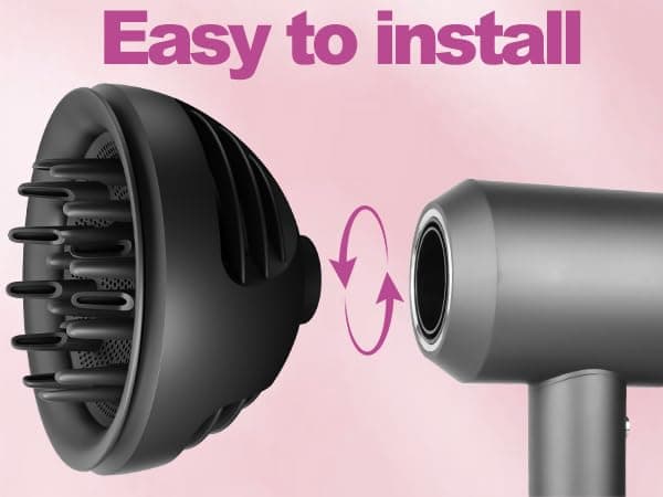 YTCHYYSK New Wave+Curl Diffuser Nozzle for Dyson Supersonic Hair Dryer HD01 HD02 HD03 HD04 HD08 HD15 HD16 Accessaries, Attachemnt Parts No 973924-01, One Tool Two Mode for Wavy Curly or Coily Hair