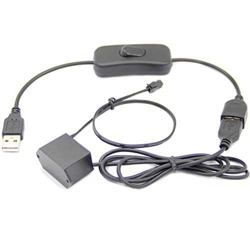 YANGAFN 5v USB Inverter, Controller for el Wire, el Tape and el Panel (1-6 Meter with USB switcher)