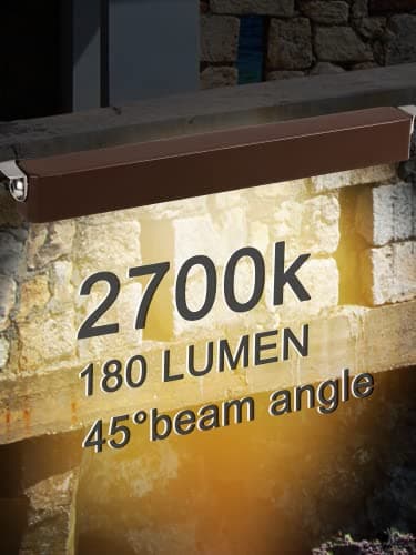 SMY Lighting 4Pack 7 Inch 2.5W LED Hardscape Lighting Retaining Wall Lights, IP68 Waterproof 12V-36V Low Voltage AC/DC Soft White 2700K Hardscape Paver Light Outdoor Step Lights 40,000 Hours Lifespan