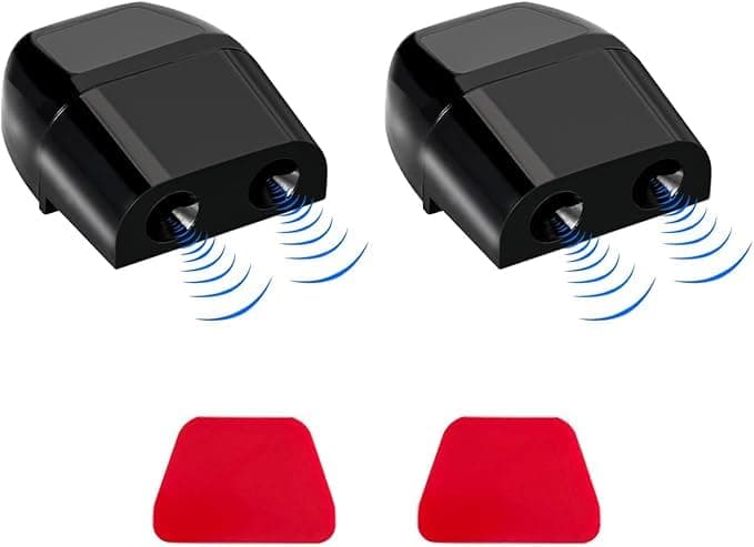 2 PCS Deer Whistles for Car, Avoid Collisions Save Deer Warning Devices with Waterproof Adhesive Tapes, Universal Animal Alert Accessories for Cars, Trucks, Motorcycles (Black)