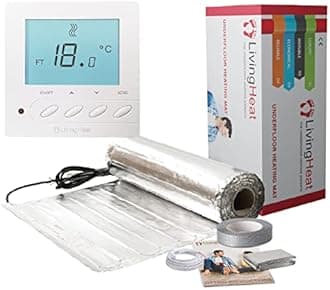 Underfloor Heating Kit for Under Laminate & Wood Floors, Electric 150w /m² with M5 Manual Thermostat, 17/m²