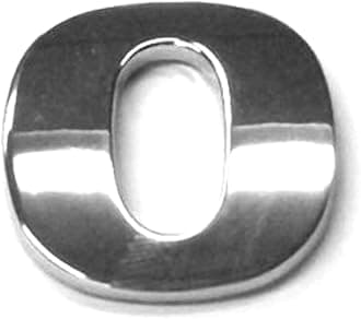 SolaDirect Chrome Letters Digits Numbers Signs Self Adhesive 3D Emblem Decal Badge Sticker for Car Van Home Decor - Letter O