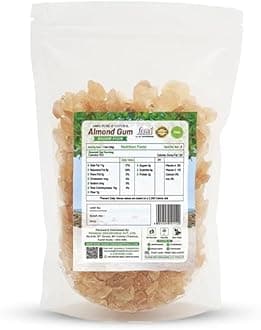 Almond Gum 1kg (250g x 4 Packs) Badam Pisin / Badam Gum | 100% Natural, Sun-Dried & Traditional Ingredient for Beverages and Desserts