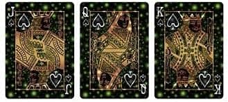 Straight Poker Supplies Bicycle Playing Cards Fireflies Design | Limited Edition Deck Pitch-Black with Glowing Effects