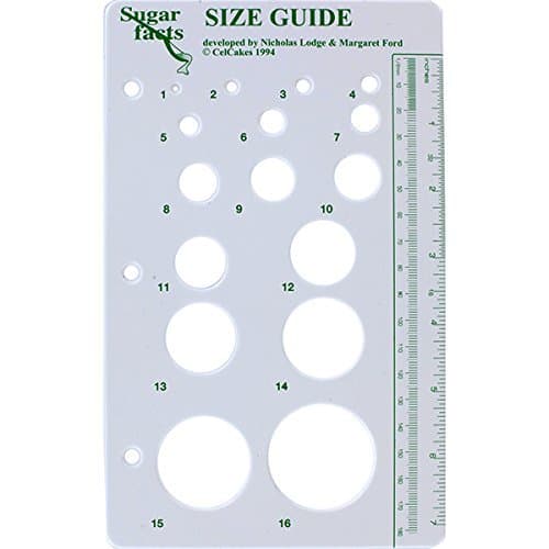 HDmirrorR CelCakes Size Guide for Sugarcraft Modelling & Crafts