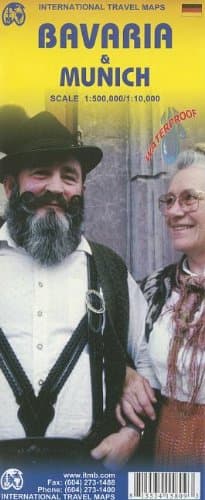 1. Bavaria and Munich/Munchen Travel Ref Map 1: 500K/10K Map – Folded Map, January 1, 2009