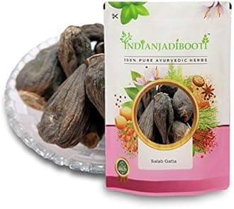 IndianJadiBooti Salab Gatta - Salam Gatta - Saalam Gutta - Saalab Gatta - Orchid Root, 400 Grams | (Pack Of 2)