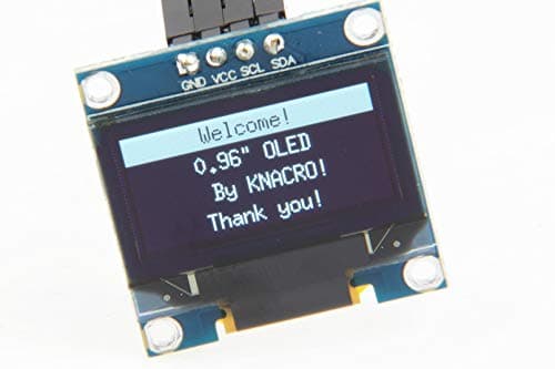 KNACRO 4-pin IIC 0.96 inch White OLED Display Module 12864 SSD1306
