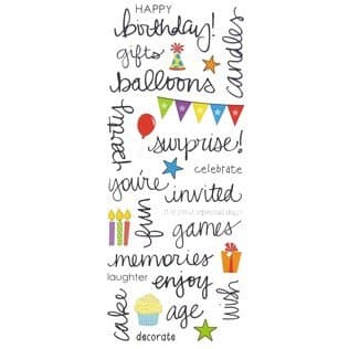 StickabilitiesStickers Sheet - Birthday Handwriting Words