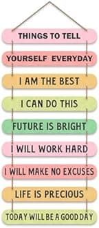 Artvibes Self Motivation Quotes Mdf Wooden Wall Hanging for Home Livingroom Art Items | Home Decor Items | Gifts | Wall Art For Hall | Modern Wall Decoration Accessories for Decoration (WH_9304N)