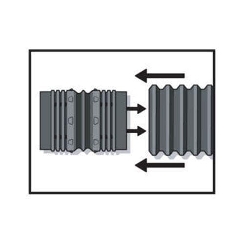 ユニバーサル柔軟なCorrugatedパイプコネクタ、4インチ