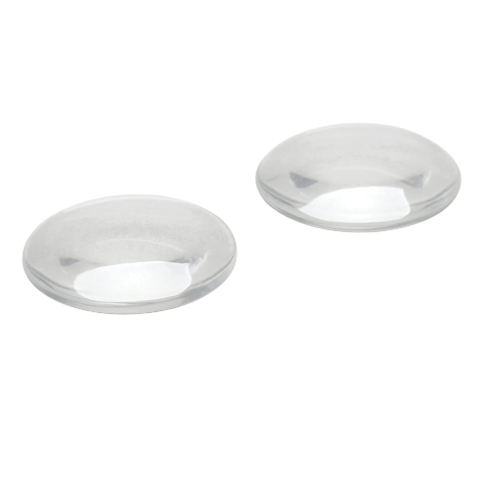 DopheeGlass Cabochons Dome Tiles, 2PCS 50mm, Clear Round Flat Back Dome Cabochons Set for DIY Craft Photo Charms, Cameo Pendants, Rings, Necklace and Jewelry Making