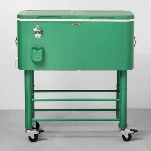 Hearth & Hand Centennial Rolling Cooler 77qt - Green