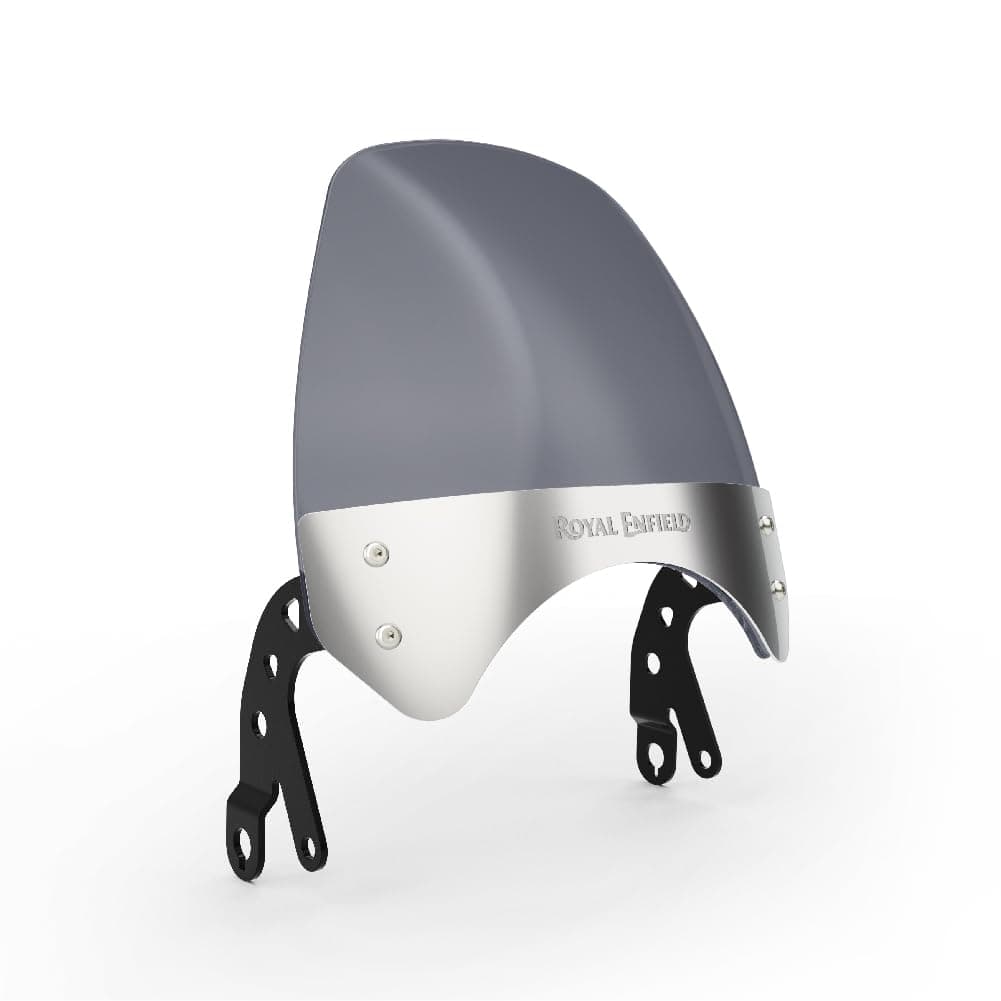 Royal Enfield Tall Flyscreen, Black, Bolt-On, Motorcycle, Modern Style for Interceptor 650/Continental GT 650