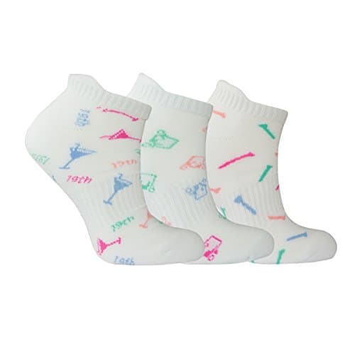 3 Pair Pack of Multi Coloured Golf Socks