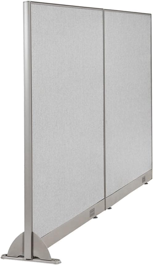 GOF Wall Mounted Office Partition, Large Fabric Room Divider Panel, 72" W x 60" H