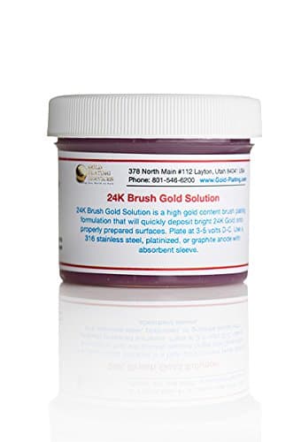2 oz Gel - 24K Brush Gold Plating Solution - The Fastest, Most Durable, Best Value, Most Consistent Gold Solution from the Most Trusted Name in the Industry Instant Results