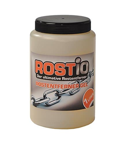 Highly effective rust converter / rust remover gel by Rostio | 1 liter |  rust remover for cars, bikes, metal, stainless steel, chrome